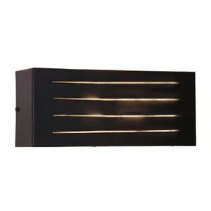 Arandela aluminio com frisos 1 lampada - ideal
