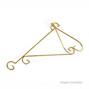 Suporte de parede luxo médio dourado nutriplan /ref:900020501.