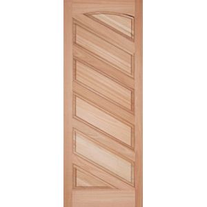 Porta de madeira topázio diagonal 80x210cm imbuia - portas reck