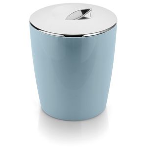 Lixeira cromo vitra 5lts azul glacial - ou plásticos