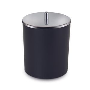 Lixeira tampa inox 5 lt preto - arthi