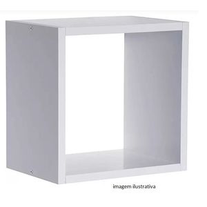 Nicho mdp simples 24,5x24,5cm me leve nogueira prat-k / ref.10280.528