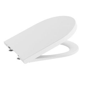 Assento sanitário soft close termofixo round branco matte - roca