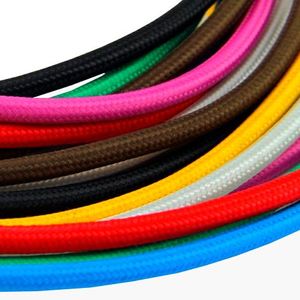 Cabo pp em tecido com embalagem individual vermelho 5mm com 2mts - starlux