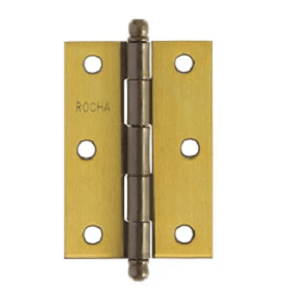 Dobradiça em aço para porta 3.1/2x3" colonial polido - rocha