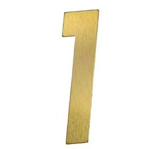 Numero para residêcia arial espelhado n.1 125mm ouro escuro - metalmidia