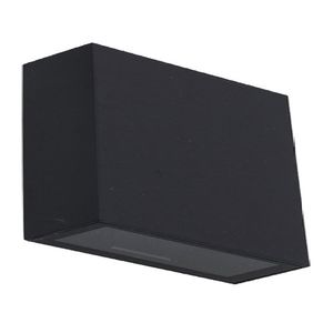Arandela cube 8w 3000k bivolt preta - gaya