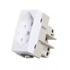Módulo tomada 10a sleek branco margirius