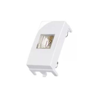 Módulo tomada telefone rj11 4f sleek branco margirius