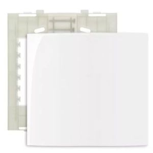 Placa com suporte 4x4 cego sleek branco margirius
