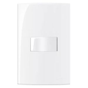Conjunto montado 4x2 interruptor 1 tecla paralela sleek branco margirius