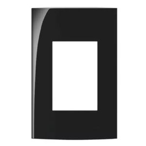 Placa 2x4 3 postos sleek ebony margirius