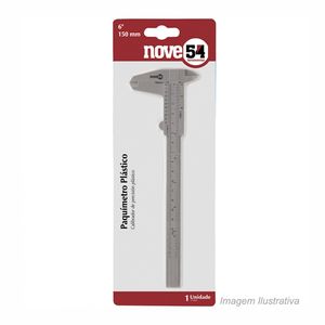 Paquímetro plástico 150mm 6" - nove54