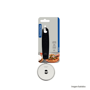 Cortador para pizza utilitá em aço inox preto tramontina /ref:25625/100.