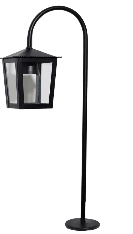 Espeto_Para_Jardim_Colonial_1_Lmpada__Preto_Micro__Ideal_Iluminao_7933290