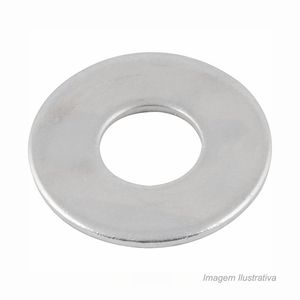 Arruela lisa 1/4" ferro zb com 100 - vonder