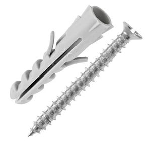Bucha de nylon com anel e parafuso de cabeça sextavada de 10mm com 02 unidades - bemfixa