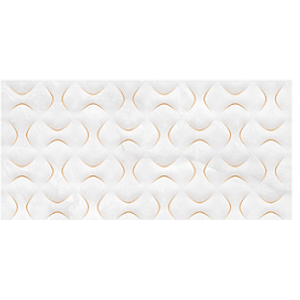 Porcelanato polido onix bianco decor 61x120cm damme / ref.pr12252