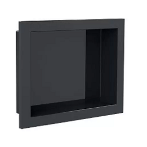 Nicho de parade para embutir 30x40cm preto - metasul