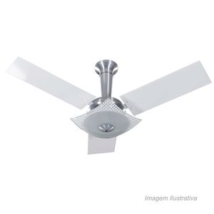 Ventilador de teto naulu 3 pás branco 110v tron / ref.51.01-0774