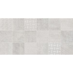 Porcelanato acetinado austin decor 62x121cm gray damme /ref. agr12160