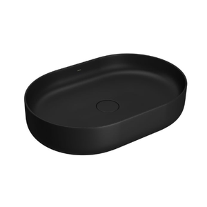 Cuba de apoio oval fosco slim 60x40cm ébano deca /ref. l.14060.94