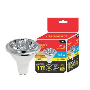 Lampada led gu10 12w ar70 110v amarelo 2700k