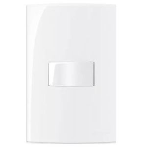 Conjunto montado 4x2 interruptor intermediário sleek branco margirius