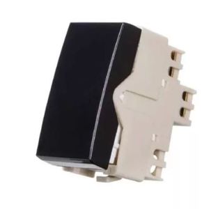 Módulo interruptor simples sleek ebony margirius