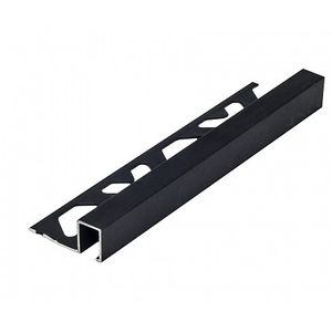 Perfil de alumínio firenze corten 10x12mm com 3 mts preto - viscardi