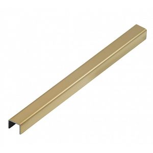 Perfil em aço inox slis gold 9x8mm com 3mts dourado - viscardi