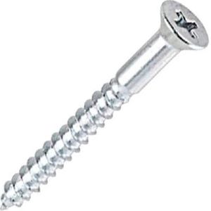 Parafuso para bucha phillips de cabeça chata 3,8x40mm para bucha de 06mm com 10 unidades - bemfixa