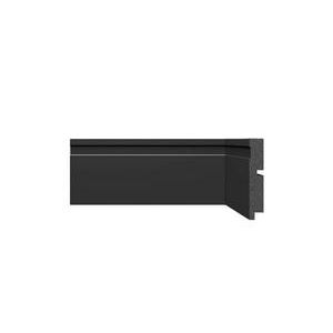 Rodapé de poliestireno r.3457 100x16mm com 2,4mts preto - santa luzia