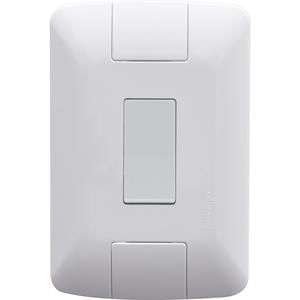 Conjunto com 1 interruptor aria branco 2x4 - tramontina