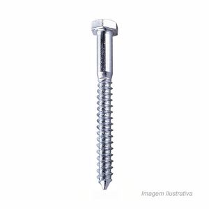 Parafuso rosca soberba cabeça sextavada 5/16x65mm com 04 unidades - bemfixa