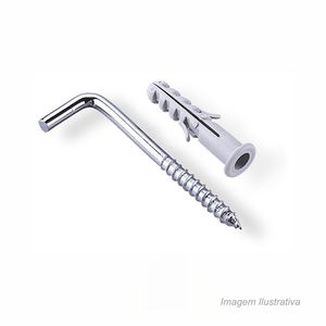 Escápula zincada 4,9x75mm com bucha de 10mm com 100 unidades - bemfixa