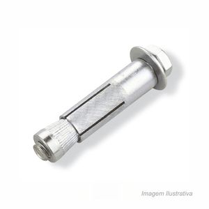 Chumbador metálico com parafuso 1/4x2" com 02 unidades - bemfixa
