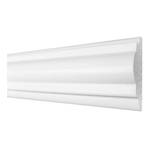 Moldura poliestireno boiserie r.448 80x30cm branco - santa luzia