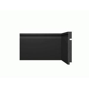 Rodapé de poliestireno r.3480 150x16mm com 2,4mts preto - santa luzia
