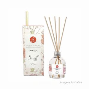 Difusor de aromas com palitos 300ml lovely - smell aromas