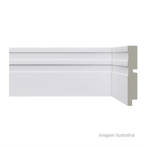 Rodapé de poliestireno r.512 100x16mm com 2,4mts branco - santa luzia