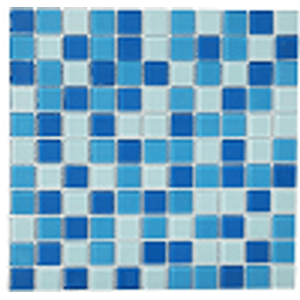 Pastilha de vidro vgs 9996 mescla azul 30 x 30 cm