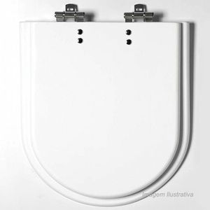 Assento sanitário nexo em poliéster branco - tomdo