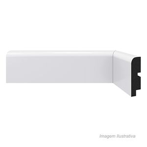 Rodapé de poliestireno r.446 70x15mm com 2,4 mts branco - santa luzia