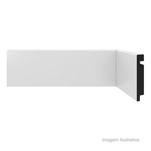 Rodapé de poliestireno r.451 70x13mm com 2,4mts branco - santa luzia