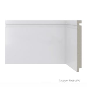 Rodapé de poliestireno r.480 150x16mm 2,4mts branco - santa luzia