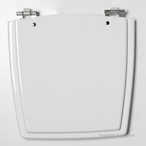Assento sanitário nuage em mdf laqueado branco - tomdo