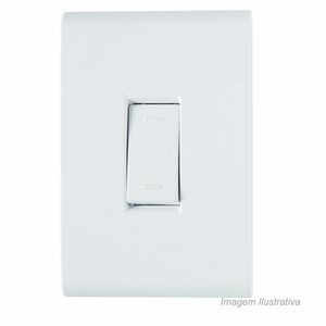 Conjunto com 1 interruptor liz paralelo 10a branco - tramontina