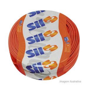 Cabo flexível 1,5mm rolo com 100mts 400/750v vermelho sil / ref.1,5mm