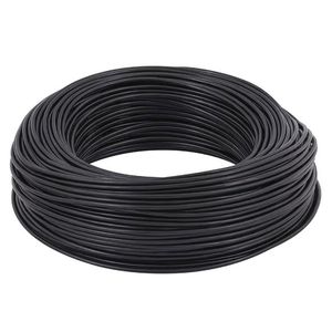 Cabo flexível 2,5mm rolo com 100mts 400/750v preto sil / ref.2,5mm